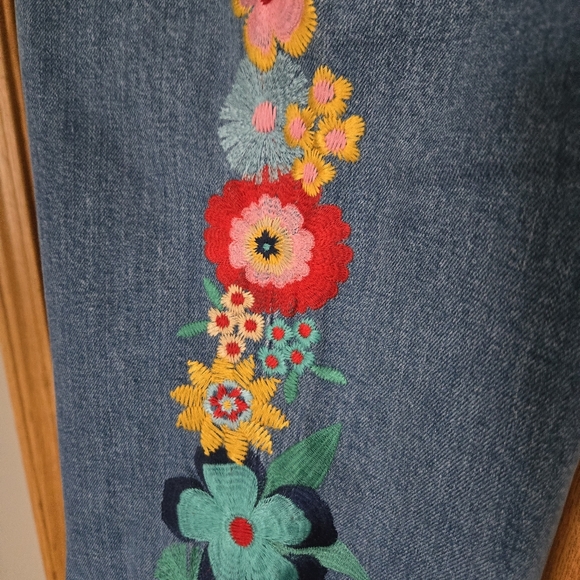 Boden Pink and Yellow Straight Leg Pants - Picture 5 of 15